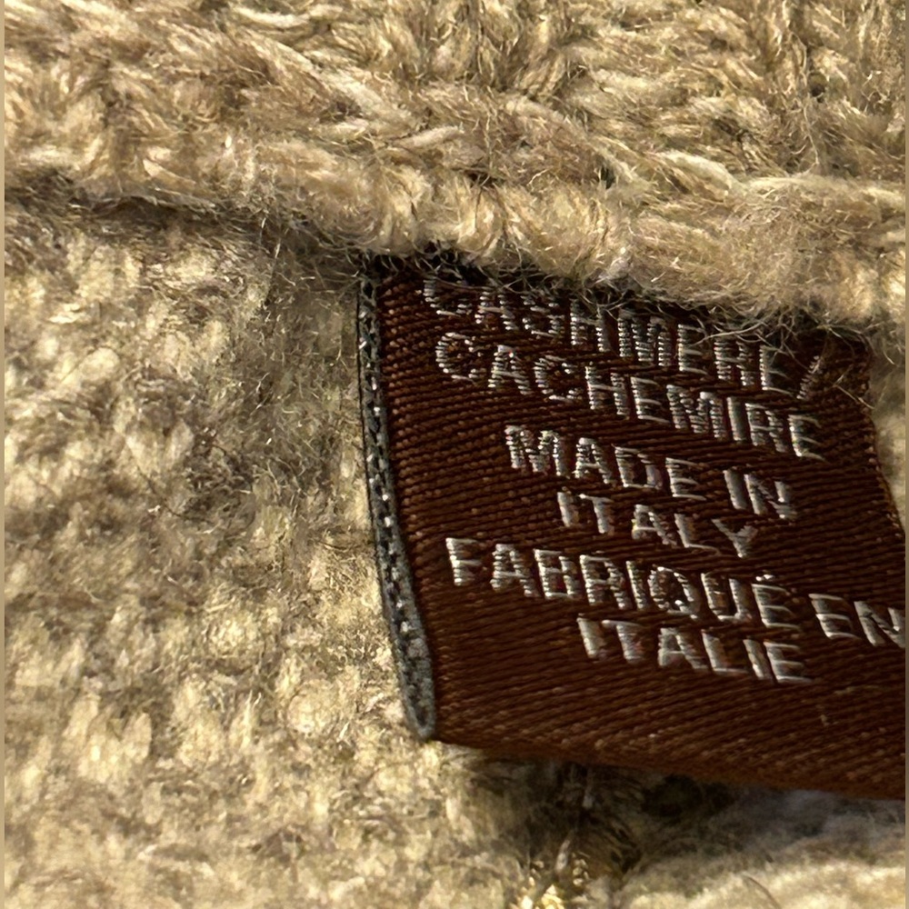 Dickey Freeman Cashmere Cardigan, Tan, Zip, Pockets, Gorgous!, Men’s Sz XL - Picture 8 of 16